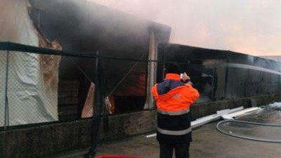 INCENDIO ALL'AZIENDA MILLDUE DI RIESE PIO X (TV) - IV