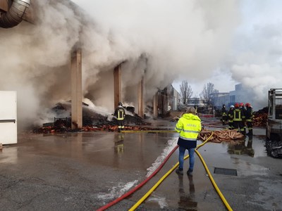 Mareno di piave incendio