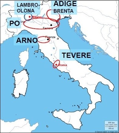PFAS mappa Italia