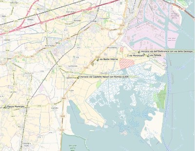 Veritas_mappa punti campionamento