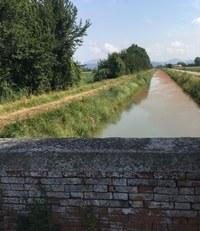 acqua rossastra Canale Brancaglia 