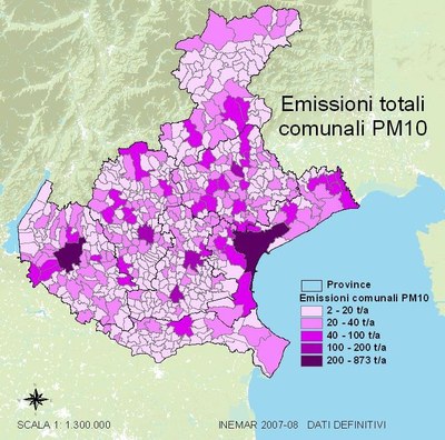 Mappa PM10 2007/2008