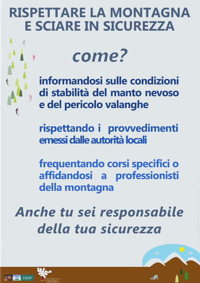 Neve e sicurezza. Infografica