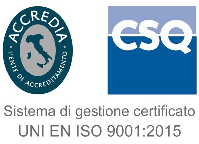  Loghi Sistema di Gestione Certificato UNI EN ISO 9001:2015 	