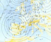 Carta di analisi a 300 hPa relativa alla prima settimana di maggio 2001 [fonte: DWD-Offenbach]