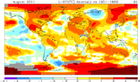 Anomalia termica agosto 2011, fonte NASA