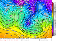 Curve di geopotenziale a 500 hPa (febbraio)