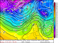 Situazione a 500 hPa il 17 gennaio alle 00